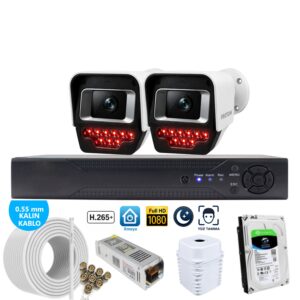 2 Kameralı Paket Güvenlik Kamerası