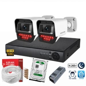 2 Kameralı Paket Güvenlik Kamerası