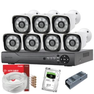 7 Kameralı Paket Güvenlik Kamerası Seti