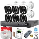 Proton Renkli Gece Görüşlü 6 Kameralı Set