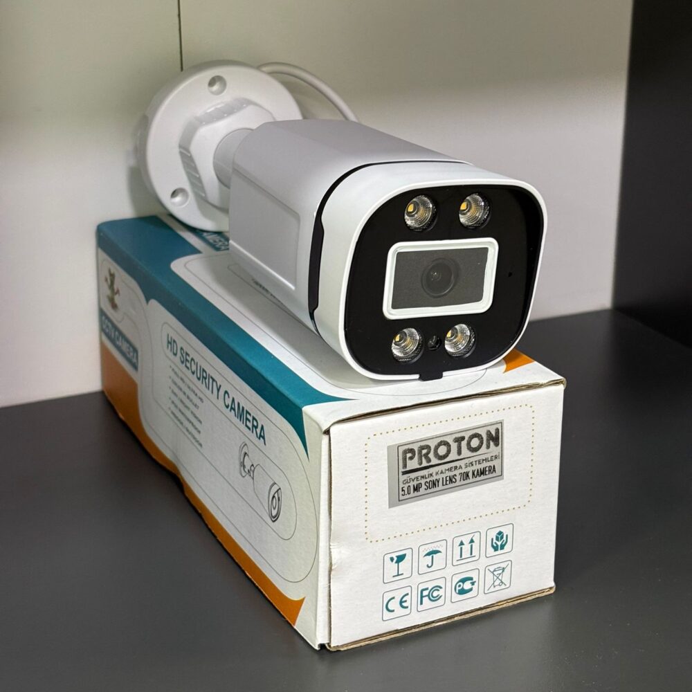 Renkli Gece Görüşlü 5MP Full HD 6 Kameralı Güvenlik Kamera Seti - Görsel 3