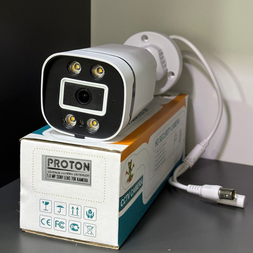 Renkli Gece Görüşlü 5MP Full HD 6 Kameralı Güvenlik Kamera Seti - Görsel 2