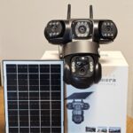 3 Lensli PRO Sim Kartlı Solar Panelli Güneş Enerjili Güvenlik Kamerası