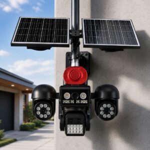 18x Zoom Smart 12MP 4 Kameralı Güneş Enerjili Kamera