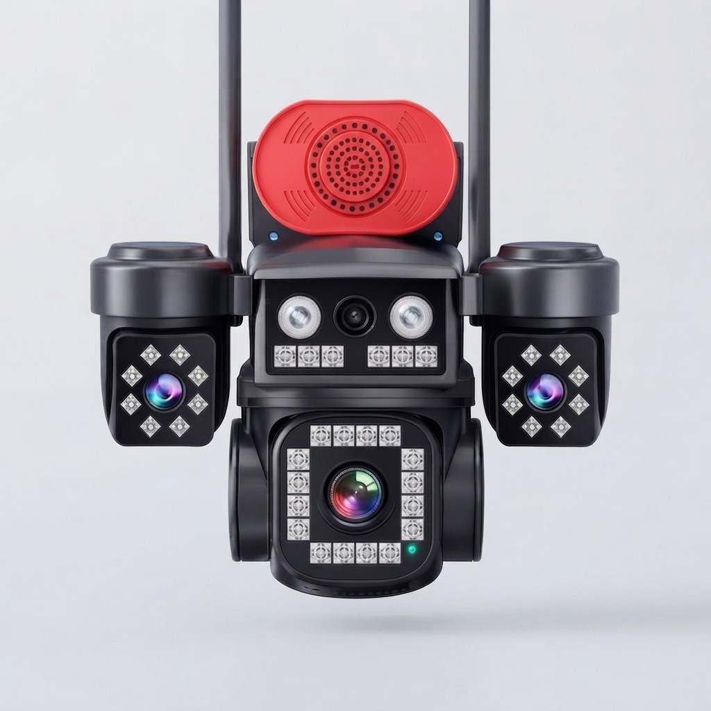 4 Lens PRO Kablosuz Wİ-Fİ Güvenlik Kamerası (Kopya)